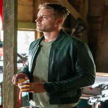Colter Shaw Tracker S02 Green Leather Jacket