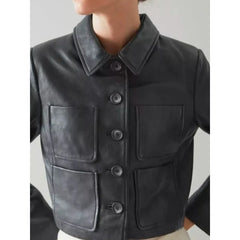 Wednesday TV Series Addams Black Leather Jacket