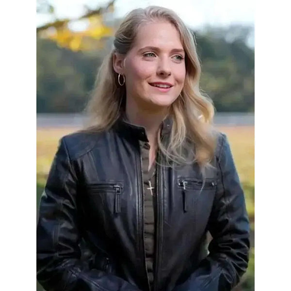 Lydia Plath Welcome to Plathville Black Leather Jacket