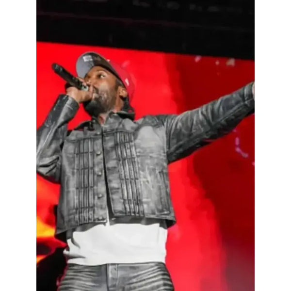 Meek Mill Roots Picnic Grey Jacket