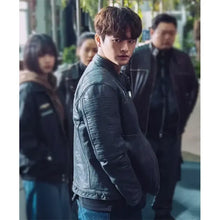 Seo In-Guk Twelve S01 Black Leather Jacket