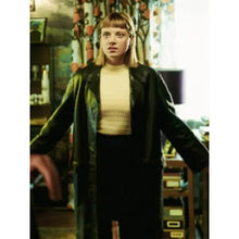 Jella Haase Kleo S02 Black Leather Coat
