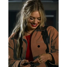 Samara Weaving Eenie Meanie Brown Jacket