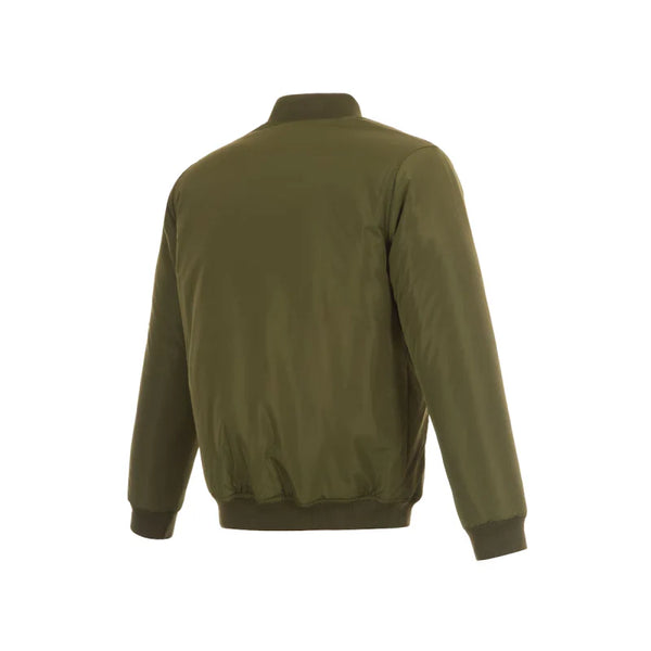 Chicago Bears Reversible Olive Bomber Jacket
