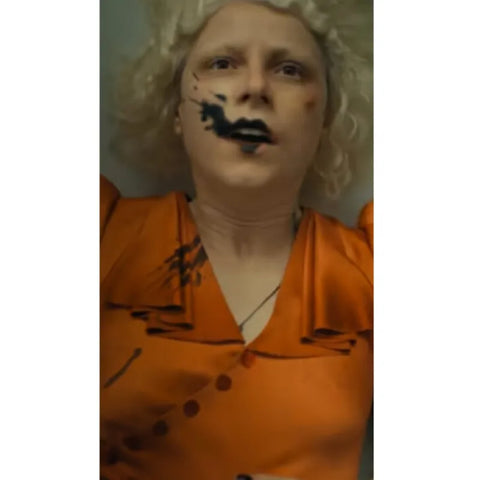 Jessie Buckley The Bride Orange Dress