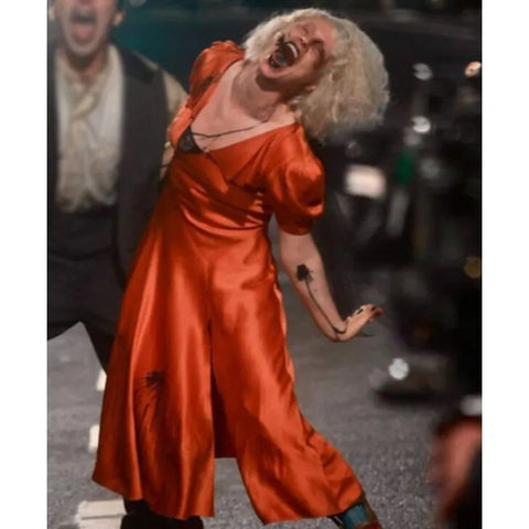 Jessie Buckley The Bride Orange Dress