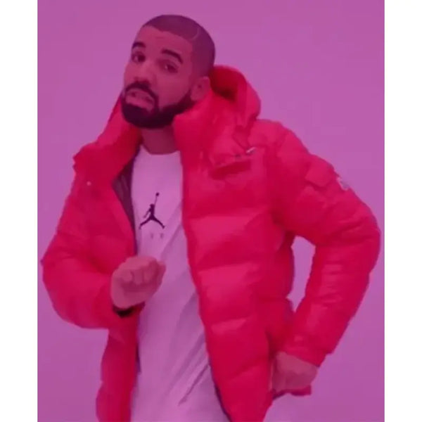Drake Red Puffer Jacket