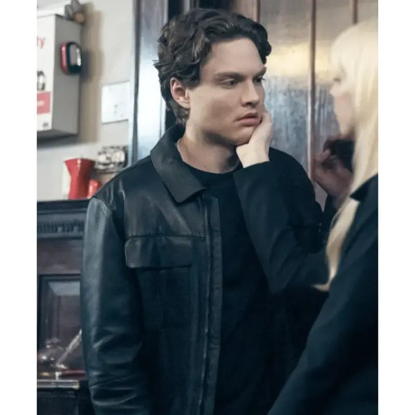 Gen V Asa Germann Black Leather Jacket