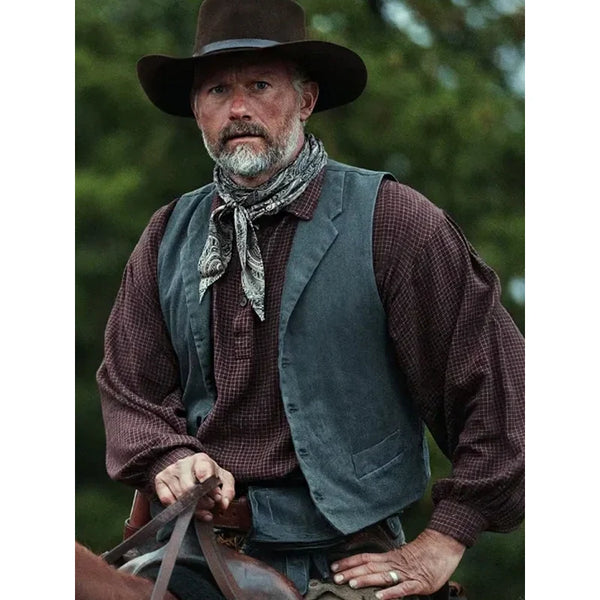 1923 James Badge Dale Grey Vest