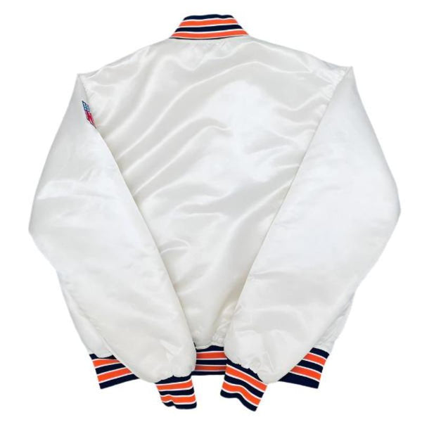 Chicago Bears 1980’s White Full-Snap Bomber Jacket
