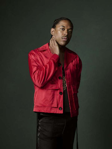 Kelvin Harrison Jr Chevalier Red Jacket