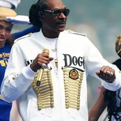 2025 AFL Grand Final Snoop Dogg White Leather Jacket