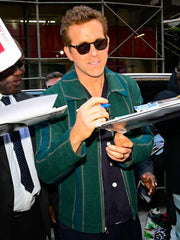 Street Style 2025 Ryan Reynolds Green Jacket