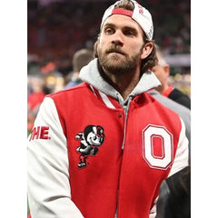 2025 CFP Bryce Harper Ohio State Varsity Jacket
