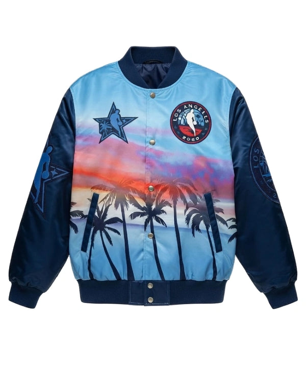 NBA All-Star 2026 Los Angeles Sunset Satin Jacket