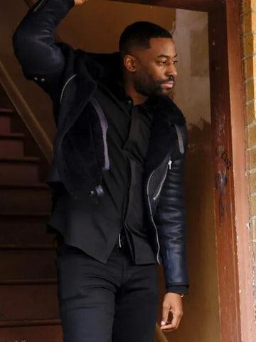 24 Legacy Ashley Thomas Black Leather Jacket