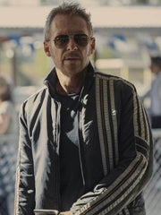 Richard Roxburgh Go Cafe Racer Black Leather Jacket