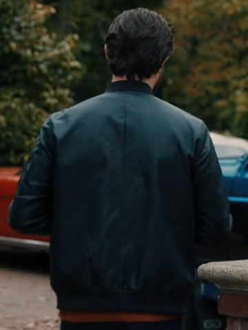 3 Bed 2 Bath 1 Ghost Chris McNally Black Bomber Jacket