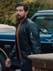 3 Bed 2 Bath 1 Ghost Chris McNally Black Bomber Jacket