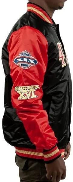 Men's Black Varsity Patch Jacket