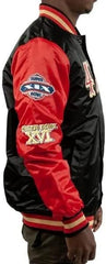 Men's Black Varsity Patch Jacket
