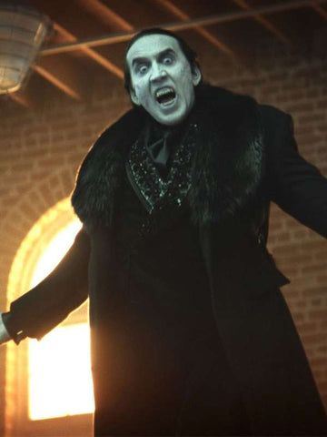 Nicolas Cage Renfield 2023 Black Coat