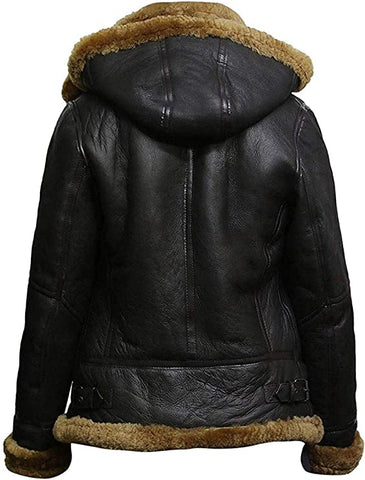 B3, WW2 Aviator Flying Shearling Jacket Women