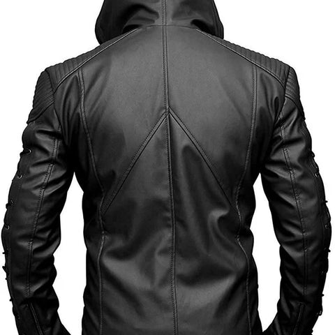 Green Arrow Men's Real Leather Jacket