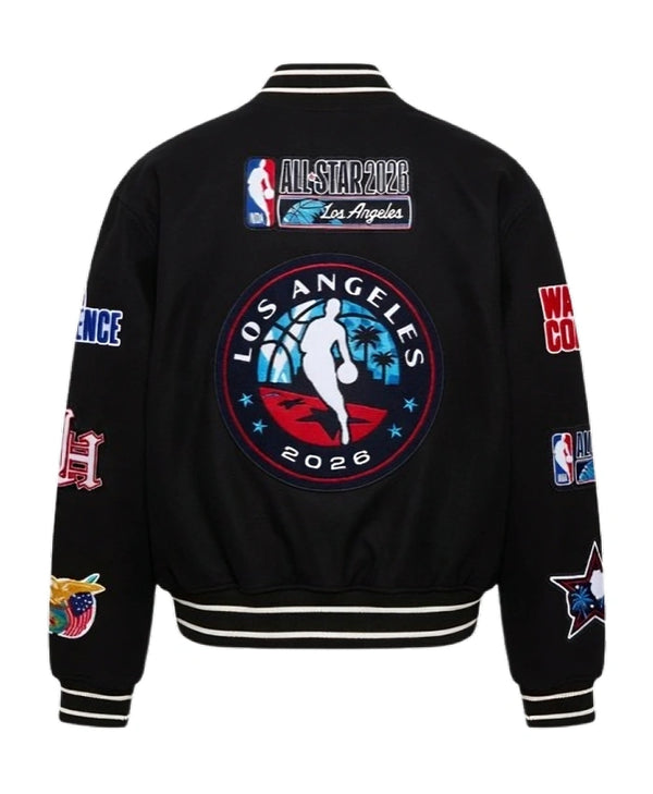 All Star 2026 Los Angeles Black Varsity Jacket