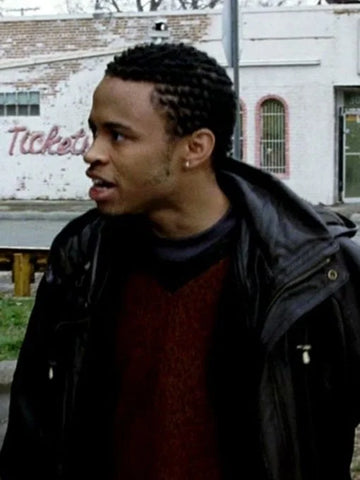 8 Mile 2022 Eugene Byrd Brown Leather Jacket
