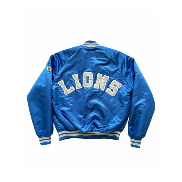 Detroit Lions Satin Bomber Jacket