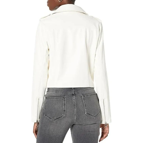 The Drop Heather Leather Moto Jacket