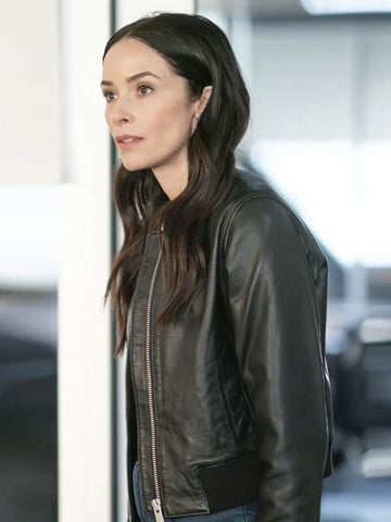 Amber Braeburn 9-1-1 S08 Bomber Leather Jacket