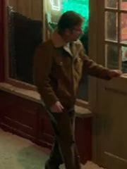 A Christmas Story Christmas Peter Billingsley Shearling Suede Leather Jacket