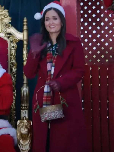 Danica McKellar A Cinderella Christmas Ball Red Coat