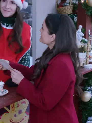 Danica McKellar A Cinderella Christmas Ball Red Coat