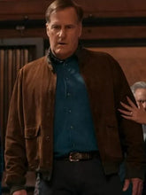 A Man In Full 2024 Jeff Daniels Brown Bomber Jacket