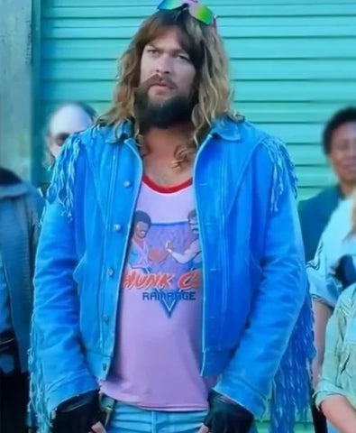 A Minecraft Jason Momoa Blue Jacket