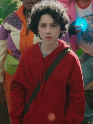 A Minecraft Movie 2025 Sebastian Eugene Hansen Red Hoodie