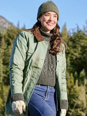 A Picture Of Her Rhiannon Fish Green Jacket