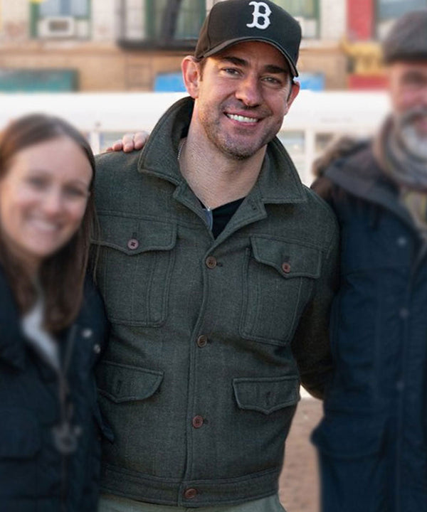 A Quiet Place Day One John Krasinski Green Jacket