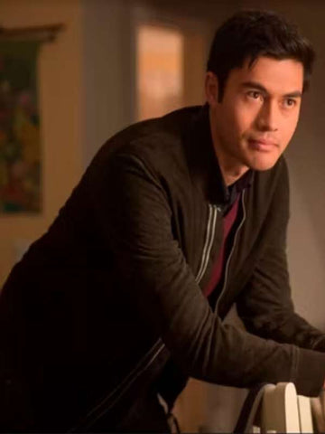 Henry Golding A Simple Favor Black Bomber Jacket