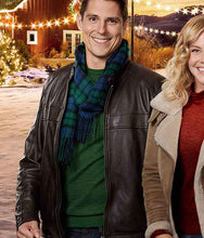 A Veteran Christmas Sean Faris Black Leather Jacket