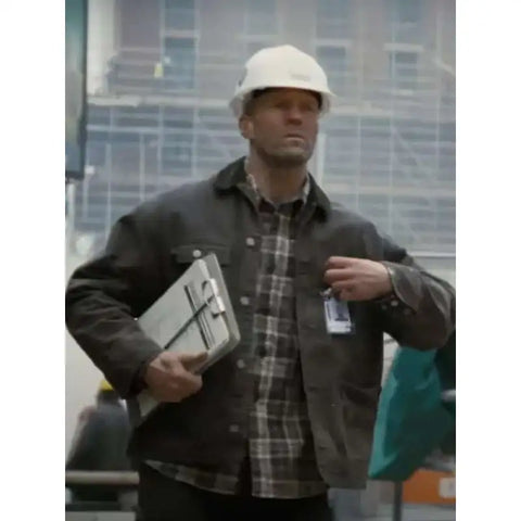 A Working Man Jason Statham Grey Jacket