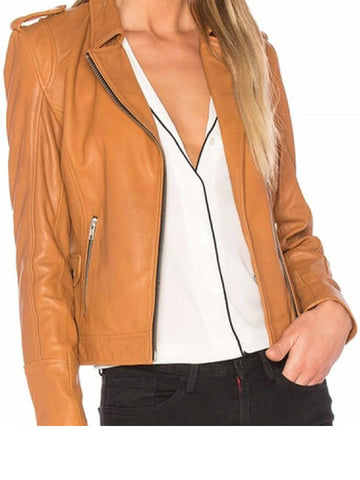 A Bad Moms Christmas Mila Kunis Brown Leather Jacket