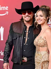 Gavin Adcock ACM Awards  Fringe Leather Jacket
