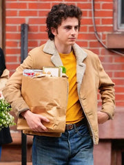 A Complete Unknown Timothee Chalamet Sherpa Jacket