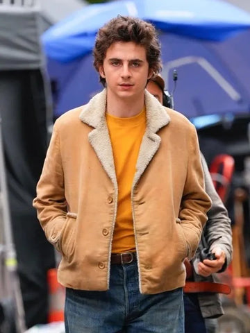 A Complete Unknown Timothee Chalamet Sherpa Jacket