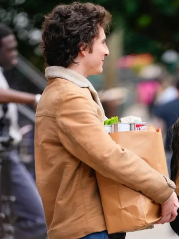 A Complete Unknown Timothee Chalamet Sherpa Jacket