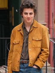 A Complete Unknown Timothee Chalamet Suede Jacket